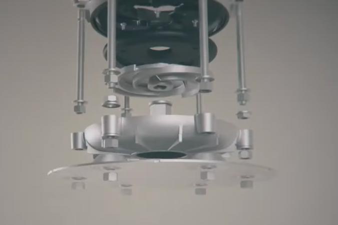 (3D animation, lighting) A video for Flygt highlighting components in the Bartail, a heavy duty water pump.